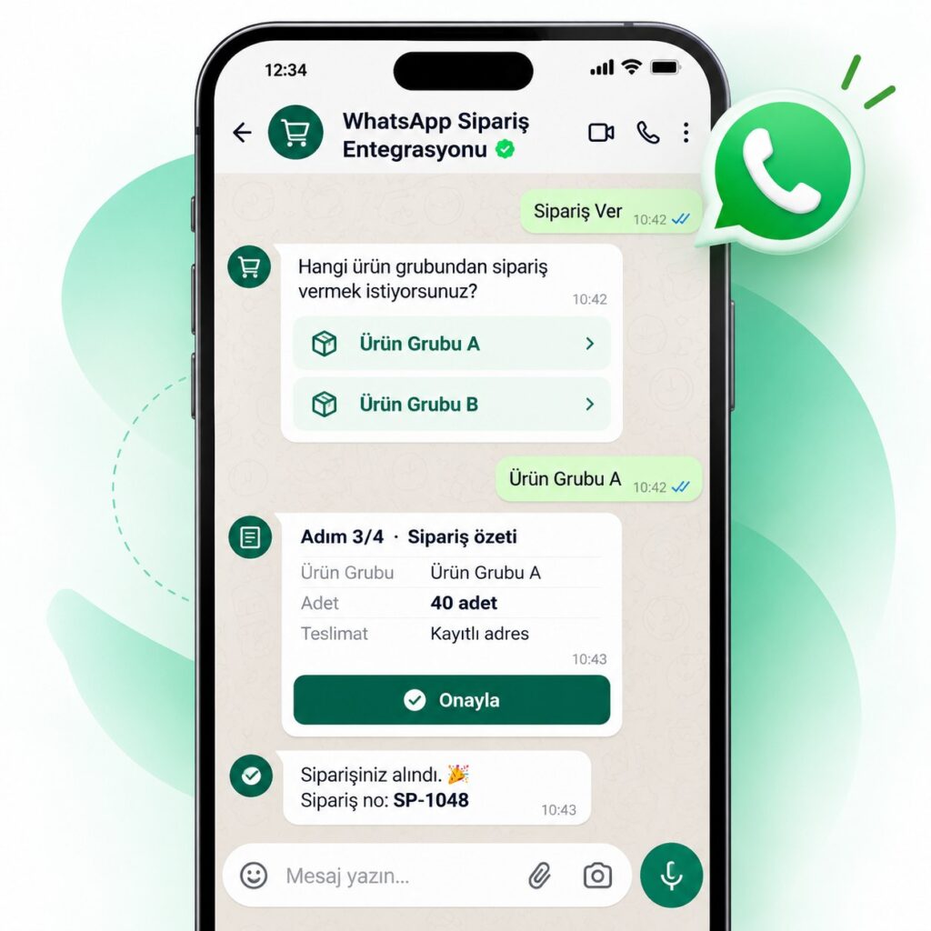 WhatsApp Sipariş Entegrasyonu